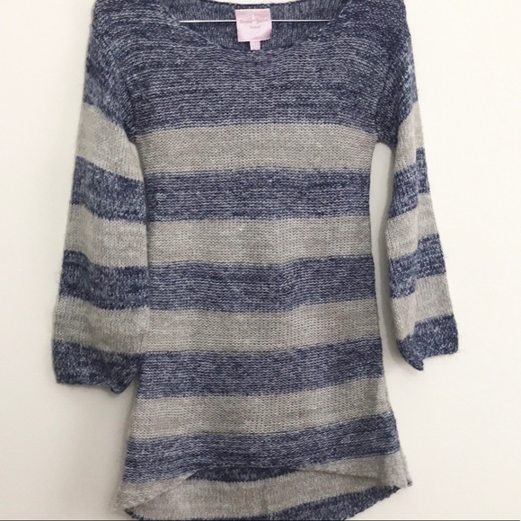 |Romeo & Juliet| Blue and Grey Sweater Tunic Sz S - Picture 2 of 8